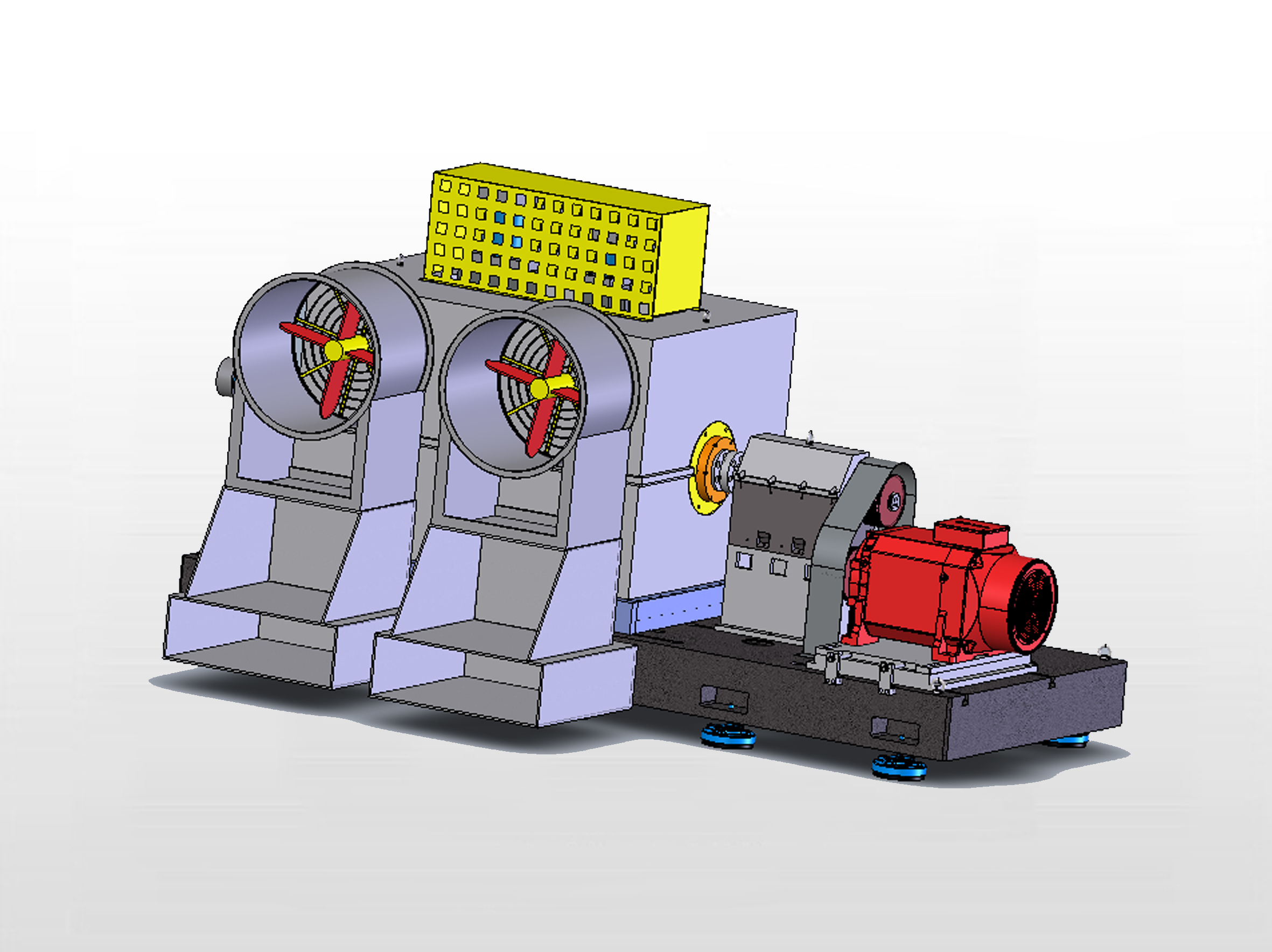 High-speed rail traction test machine