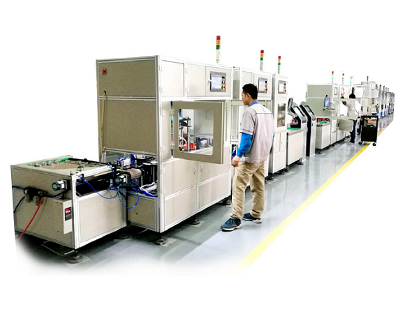 Hydraulic release bearing assembly line